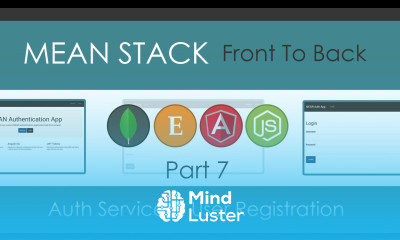 MEAN Stack Front To Back Part 7 Auth Service User Registration