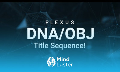 After Effects Tutorial DNA Title Sequence Using Plexus │ OBJ Files In Plexus