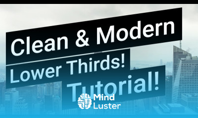 Clean Modern Lower Thirds │ After Effects Tutorial Easy To Follow and Understand