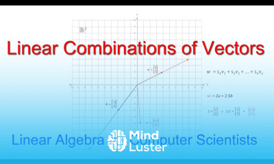 Linear Algebra for Computer Scientists 7 Linear Combinations of Vectors