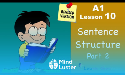 REVISED A1 Lesson 10 | Satzstruktur | Sentence Structure Part 2 | Learn German