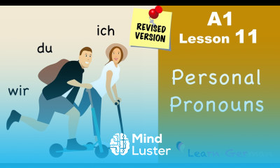 REVISED A1 Lesson 11 | Personalpronomen | Personal pronouns ich du wir | Learn German