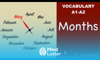 Learn German Vocabulary Months in German Monate