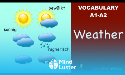 Learn German Vocabulary Weather in German Wetter