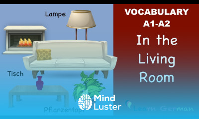 Learn German | German Vocabulary | Im Wohnzimmer | In the living room | A1