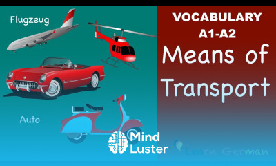Learn German Vocabulary | German for daily use | Means of transport | Verkehrsmittel