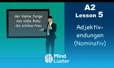 Learn German | Adjektivendungen | Nominativ | German for beginners | A2 Lesson 5