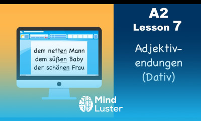 Learn German | Adjektivendungen | Dativ | German for beginners | A2 Lesson 7