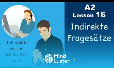Learn German | Indirekte Fragesätze | ob | German for beginners | A2 Lesson 16