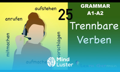 Learn German | German for daily use | 25 important separable verbs | Trennbare Verben