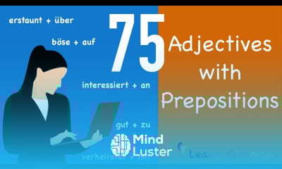 75 Adjectives with prepositions | Learn German Grammar | Adjektive mit Präpositionen | B1 | B2