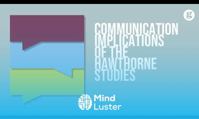 Communication Implications of the Hawthorne Studies
