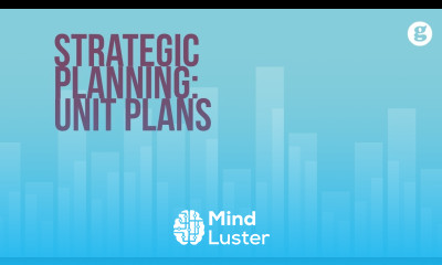 Strategic Planning Unit Plans