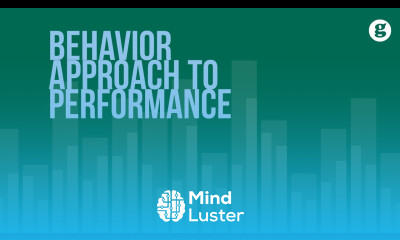 Behavior Approach to Performance