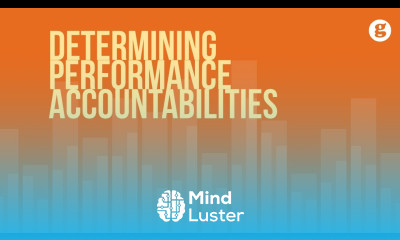 Determining Performance Accountabilities