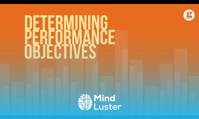 Determining Performance Objectives