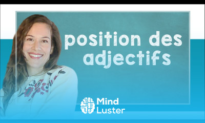 lingoni FRENCH 35 Position des adjectifs A1