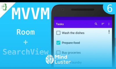 Room Search MVVM To Do List App with Flow and Architecture Components 6