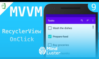 Updating Checked Tasks MVVM To Do List App with Flow and Architecture Components 9