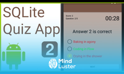 Multiple Choice Quiz App with SQLite Integration Part 2 MODEL AND CONTRACT CLASS Android Tutorial