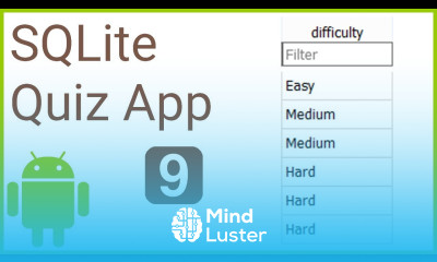 Multiple Choice Quiz App with SQLite Integration Part 9 DIFFICULTY LEVELS Android Studio Tutorial
