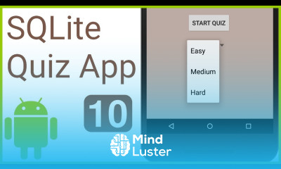 Multiple Choice Quiz App with SQLite Integration Part 10 SELECT DIFFICULTY Android Tutorial