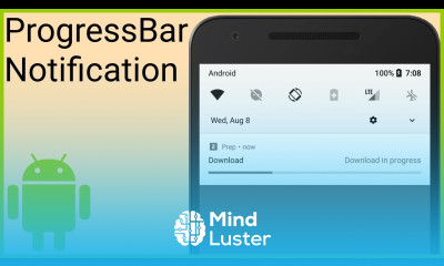 Notifications Tutorial Part 6 PROGRESS BAR NOTIFICATION Android Studio Tutorial