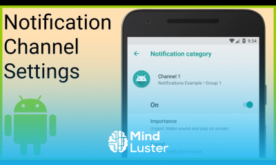 Notifications Tutorial Part 9 NOTIFICATION CHANNEL SETTINGS Android Studio Tutorial
