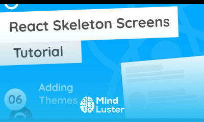 React Skeleton Screen Tutorial 6 Light Dark Themes