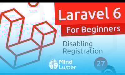 Laravel 6 Tutorial for Beginners 27 Disabling Registration