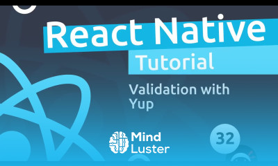 React Native Tutorial 32 Validation with Yup