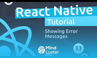 React Native Tutorial 33 Showing Form Errors