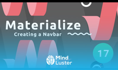 Materialize Tutorial 17 Creating the Header