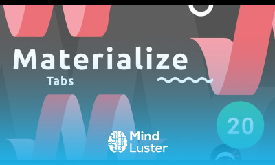 Materialize Tutorial 20 Tabs
