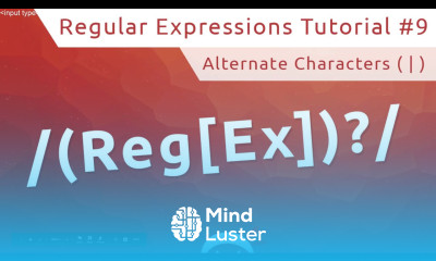 Regular Expressions RegEx Tutorial 9 Alternate Characters