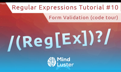 Regular Expressions RegEx Tutorial 10 Creating a Form Start Code Tour