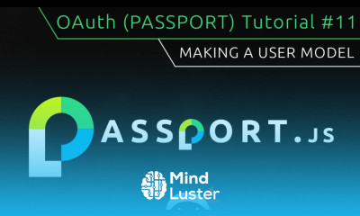 OAuth Passport js Tutorial 11 Making a User Model