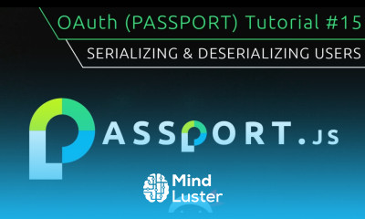 OAuth Passport js Tutorial 15 Serializing Users