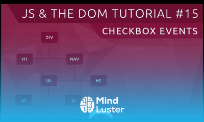 JavaScript DOM Tutorial 15 Checkboxes Change Events