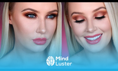 EASY COPPER SMOKY EYE CORAL LIPS | Lauren Curtis