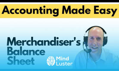 FA30 Merchandiser s Financial Statements Balance Sheet