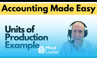FA 37 Units of Production Depreciation Example