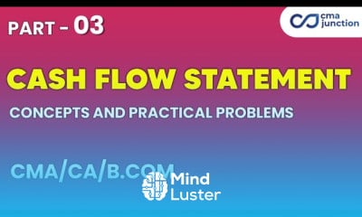 Cash Flow Statement Indirect Method