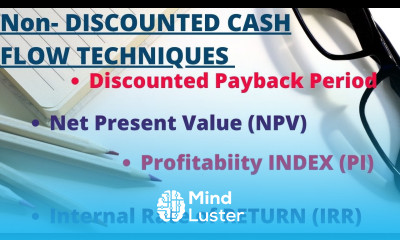 NPV Discounted Pay Back Period IRR PI | Non Discounted Cash Flow Techniques| Investment Decision