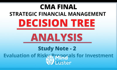 Decision Tree Analysis | Evaluation of Risky Proposals for Investment Decisions | SFM | CMA Final