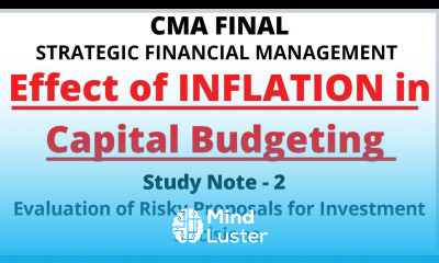 Effect of INFLATION in Capital Budgeting Decisions|Study Note 2|Strategic Financial Management|SFM|