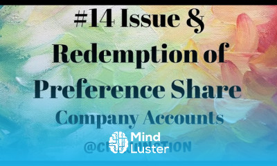 14 Issue Redemption of Preference Share| Accounting of Shares And Debentures| Company Accounts