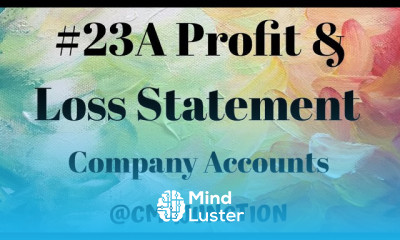 23A Profit Loss Statement|Presentation Of Financial Statement| Company Accounts and Audit |CMA CA