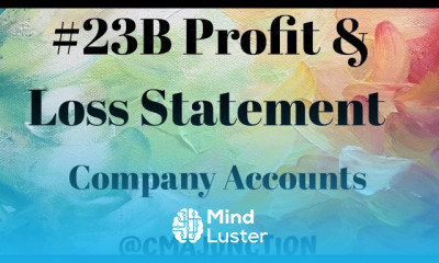 23B Profit And Loss Statement |Presentation Of Financial Statement |Company Accounts and Audit |CMA
