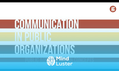 Communication in Public Organizations